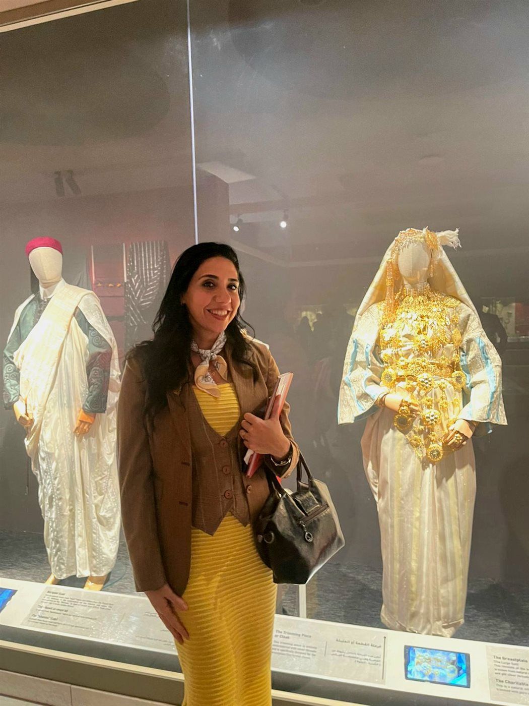 محررة الوفد داخل المتحف