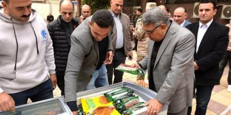محافظ الدقهلية يتفقد منفذ جهاز مستقبل مصر للتنمية المستدامة للسلع الغذائية