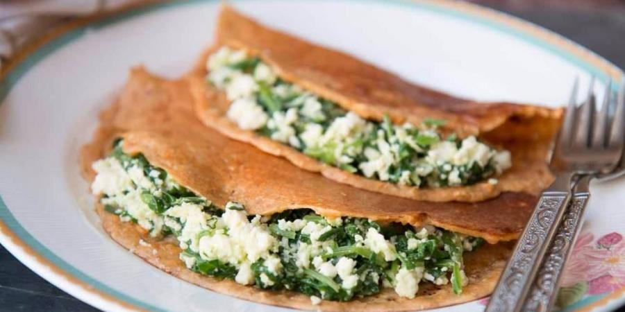 كريب
      الشوفان
      بالسبانخ
      والجبن
      القليل
      الدسم