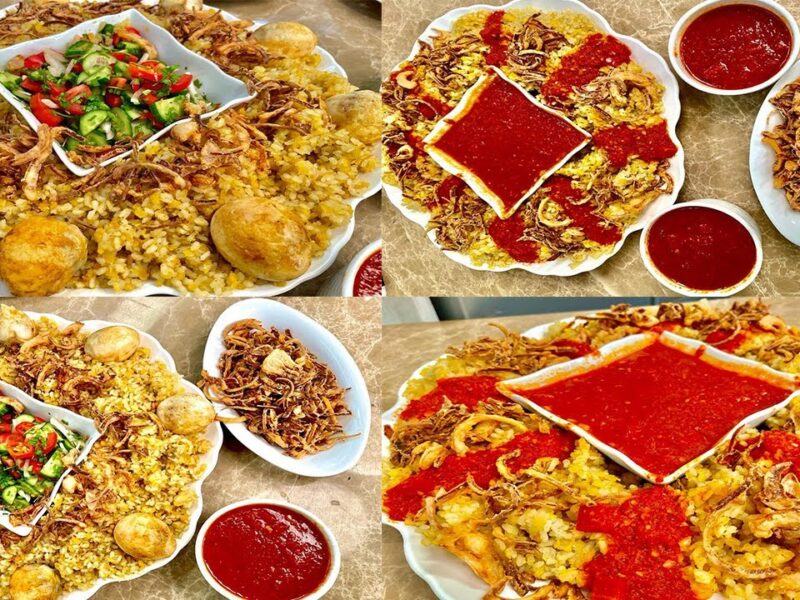 طريقة عمل كشري العدس الأصفر بمكونات بسيطة